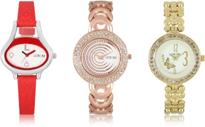 Elife 0202-0203-0206-COMBO Multicolor Dial analogue Watches for Women (Pack Of 3) Watch  - For Women   Watches  (Elife)