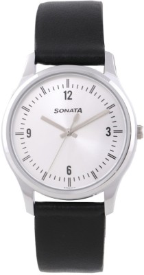 Sonata 77082SL01 Essentials Watch  - For Men   Watches  (Sonata)