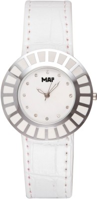Map Stylish Trendy Designer White Color Women Watch Watch  - For Women   Watches  (Map)