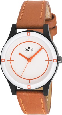 Swisstyle SS-LR1718-WHT-BRW Watch  - For Women   Watches  (Swisstyle)