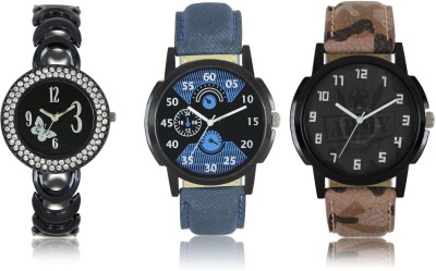 Elife 02-03-0201-COMBO Multicolor Dial analogue Watches for men and Women (Pack Of 3) Watch  - For Couple   Watches  (Elife)