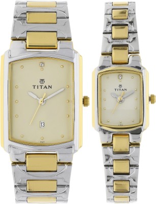 Titan NH19552955BM02 Bandhan Analog Watch  - For Couple   Watches  (Titan)