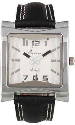Jack Klein Rectengular Dial Black Strap Analog Wrist Watch  - For Men   Watches  (Jack Klein)