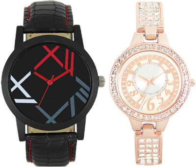 View SRK ENTERPRISE LR 0012_216 Men & Women Combo Watch  - For Couple Wrist Watches Price Online(SRK ENTERPRISE)