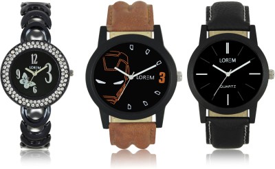 Elife 04-05-0201-COMBO Multicolor Dial analogue Watches for men and Women (Pack Of 3) Watch  - For Couple   Watches  (Elife)