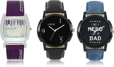 Elife 06-07-0207-COMBO Multicolor Dial analogue Watches for men and Women (Pack Of 3) Watch  - For Couple   Watches  (Elife)