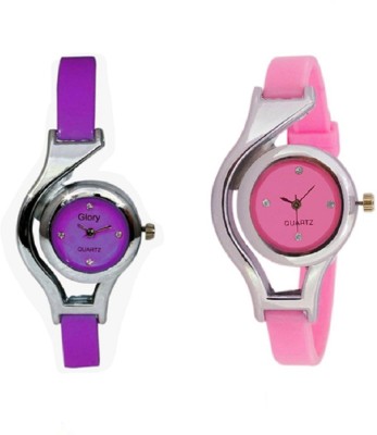 Talgo New Arrival Red Robin Festival Season Special RRWCPKPL Purple And Pink Rond Dial Multicolor Combo Of 2 RWCPKPL Watch  - For Girls   Watches  (Talgo)