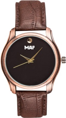 Map Stylish Single Black Diamond Men Watch Single Diamond Watch  - For Men & Women   Watches  (Map)