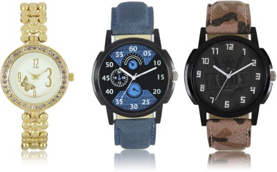 Elife 02-03-0203-COMBO Multicolor Dial analogue Watches for men and Women (Pack Of 3) Watch  - For Couple   Watches  (Elife)