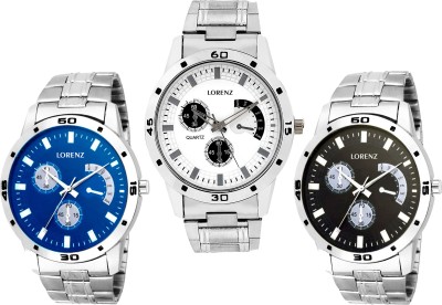 Lorenz MK-1017A Pack of 3 Watch  - For Men   Watches  (Lorenz)