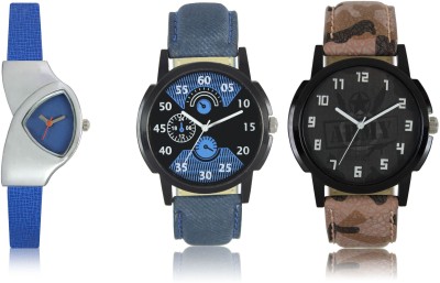 Elife 02-03-0208-COMBO Multicolor Dial analogue Watches for men and Women (Pack Of 3) Watch  - For Couple   Watches  (Elife)