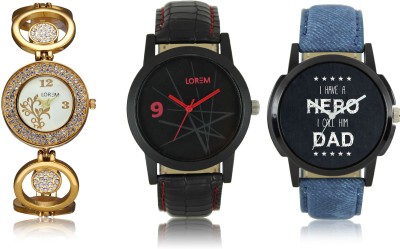 Elife 07-08-0204-COMBO Multicolor Dial analogue Watches for men and Women (Pack Of 3) Watch  - For Couple   Watches  (Elife)