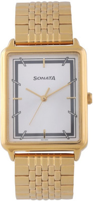View Sonata 77084YM02 Essentials Watch  - For Men Wrist Watches Price Online(Sonata)