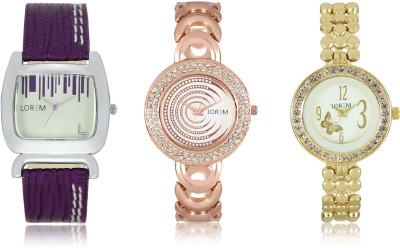 Elife 0202-0203-0207-COMBO Multicolor Dial analogue Watches for Women (Pack Of 3) Watch  - For Women   Watches  (Elife)
