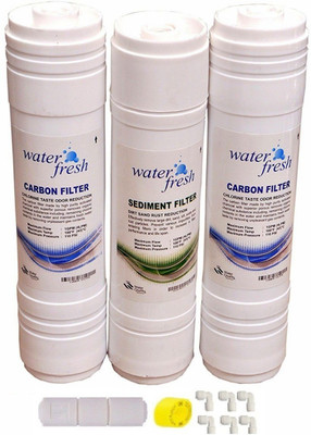 

BalRama RO Inline Filter Set Fresh Water 2 x Carbon Filter + 1 x Sediment Filter + 6 x Elbow Connectors + 1 x Flow Restrictor Tube FRT + 1 x Teflon Tape for RO UV UF Mineral Water Purifiers Service Media Filter Cartridge(0, Pack of 12)