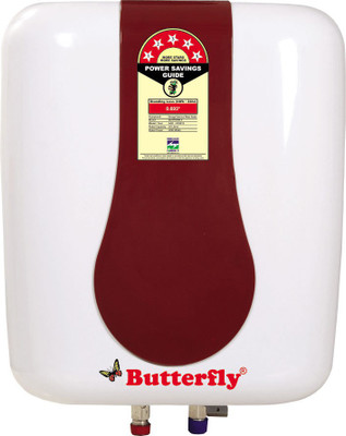 

Butterfly 25 L Storage Water Geyser(White with Cherry Red, WATER HEATER ABS BODY 25 LTR)