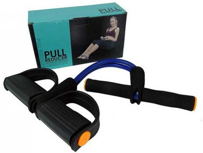 AVMART Ab Builder and Tummy Trimmer Ab Pull Exerciser Resistance Tube Ab Exerciser Ab Exerciser(Blue)