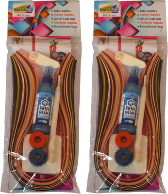 

Mansaji Paper Quilling No. 1 (Combo Pack of 2)