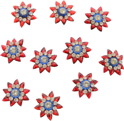 

Foppish Mart Red Floral Stone Buti / Motifs