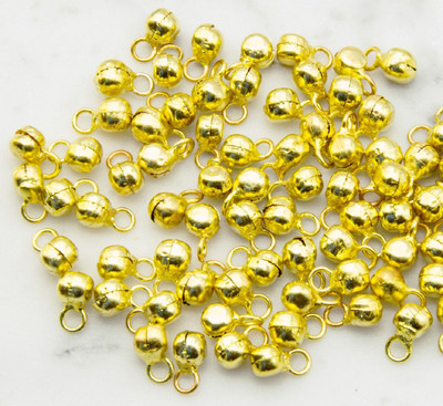 Sparkle Gold Plated Metal Ghungroo for making jewellery