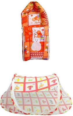 

SpringLoom 3 IN 1 SLEEPING BAG & PREMIUM BABY FOLDABLE MOSQUITO NET (BABY GIFT COMBO) 43 (Multicolor)(Multicolor)