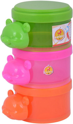 

Baybee Milk Poweder Container, 100 gm (Green, Pink and Orange)(Green, Orange, Pink)