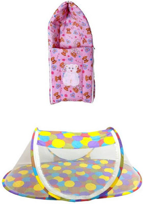 

SpringLoom 3 IN 1 SLEEPING BAG & PREMIUM BABY FOLDABLE MOSQUITO NET (BABY GIFT COMBO) 43 (Multicolor)(Multicolor)