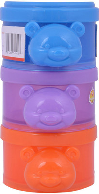 

Baybee Milk Poweder Container, 100 gm (Green, Pink and Orange)(Blue, Violet, Orange)
