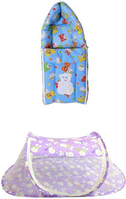 

SpringLoom 3 IN 1 SLEEPING BAG & PREMIUM BABY FOLDABLE MOSQUITO NET (BABY GIFT COMBO) 43 (Multicolor)(Multicolor)