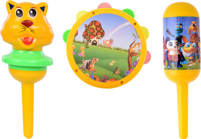 

Aarushi Musical Rattle Set, Multi Color Pack of 3 Rattle(Multicolor)