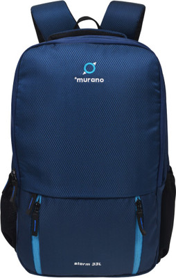 

Murano Strom 3 Compartment Polyester 33 Lt Casual 33 L Backpack(Blue)