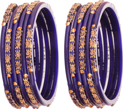 NMII Glass Zircon Bangle Set(Pack of 12)