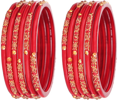 NMII Glass Zircon Bangle Set(Pack of 12)