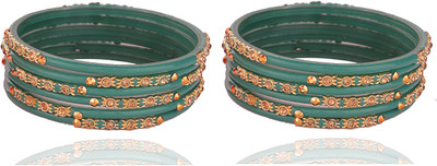 NMII Glass Zircon Bangle Set(Pack of 12)