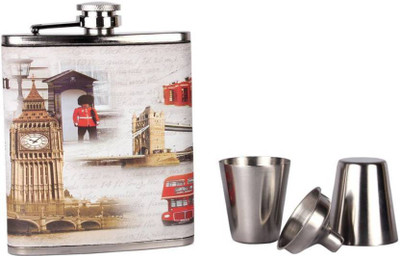 

Hip Flask 4 - Piece Bar Set(Steel)