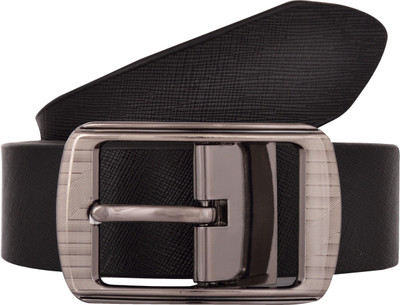 

Exotique Men Formal Black Genuine Leather Belt