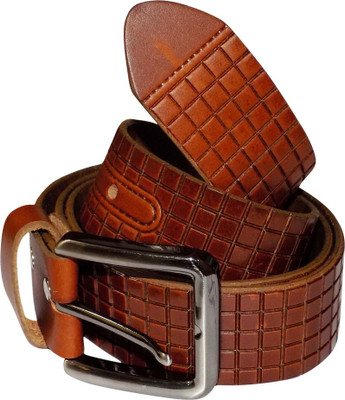 

Style 98 Men Casual, Formal, Party Tan Genuine Leather Belt, Brown