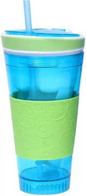 

Lagom Snackeez Multi Purpose Drink & Snack Travel Cups Mug 550 ml Sipper (Snackezz-ZBS2) 500 ml Sipper(Pack of 1, Multicolor)