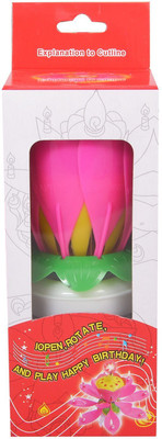 

Dora birthday candle flower Candle(Pink, Pack of 1)