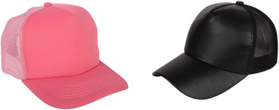 BnB Solid Trucker Cap(Pack of 2)