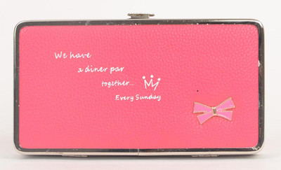 

Aliado Casual Pink Clutch