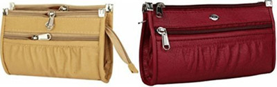 

LOVBIRD Casual Tan, Maroon Clutch, Maroon;tan