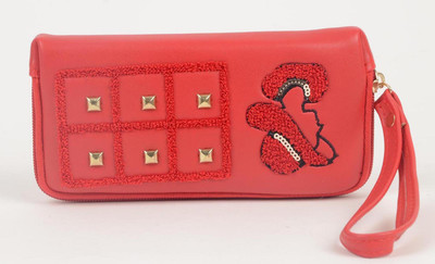 

Aliado Casual Red Clutch
