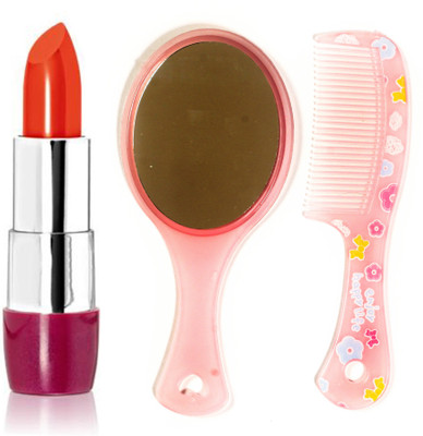 

Oriflame Sweden The ONE 5-in-1 Colour Stylist Lipstick Intense Collection (Orange Pop - 32241) With Comb Mirror(Set of 3)