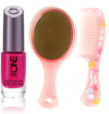 

Oriflame Sweden The ONE Long Wear Polish (Fuchsia Allure - 30528) With Comb Mirror(Set of 3)