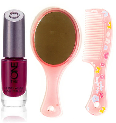 

Oriflame Sweden The ONE Long Wear Polish (Ruby Rouge - 30531) With Comb Mirror(Set of 3)