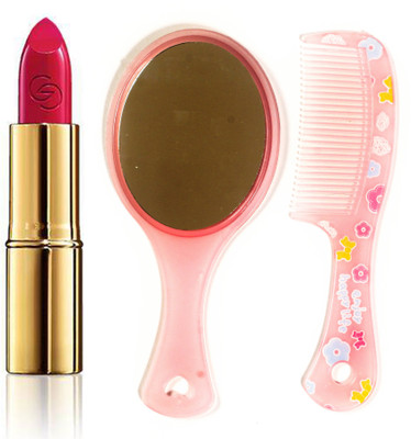 

Oriflame Sweden Giordani Gold Iconic Lipstick SPF 15 4g (Raspberry Blush - 30452) With Comb Mirror(Set of 3)