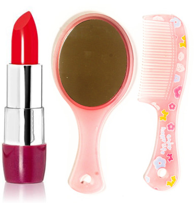 

Oriflame Sweden The ONE 5-in-1 Colour Stylist Lipstick Intense Collection (Sunset Red - 32243) With Comb Mirror(Set of 3)