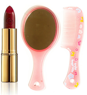 

Oriflame Sweden Giordani Gold Iconic Lipstick SPF 15 4g (Cherry Love - 30459) With Comb Mirror(Set of 3)