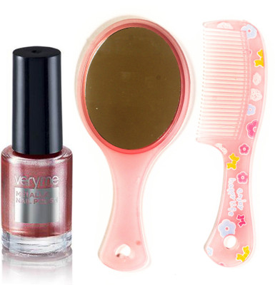 

Oriflame Sweden Very Me Metallic Polish Sweet Candy (30919) With Comb Mirror(Set of 3)